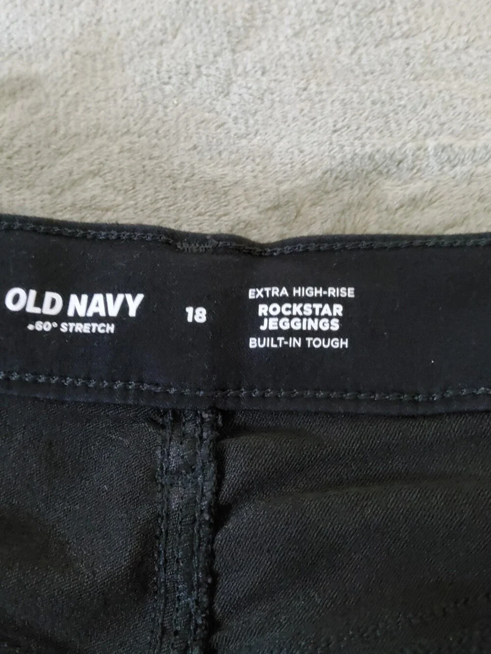 *Old Navy Girls Rockstar Extra High Waist 360 Stretch Jeggings Jeans Black Sz 18